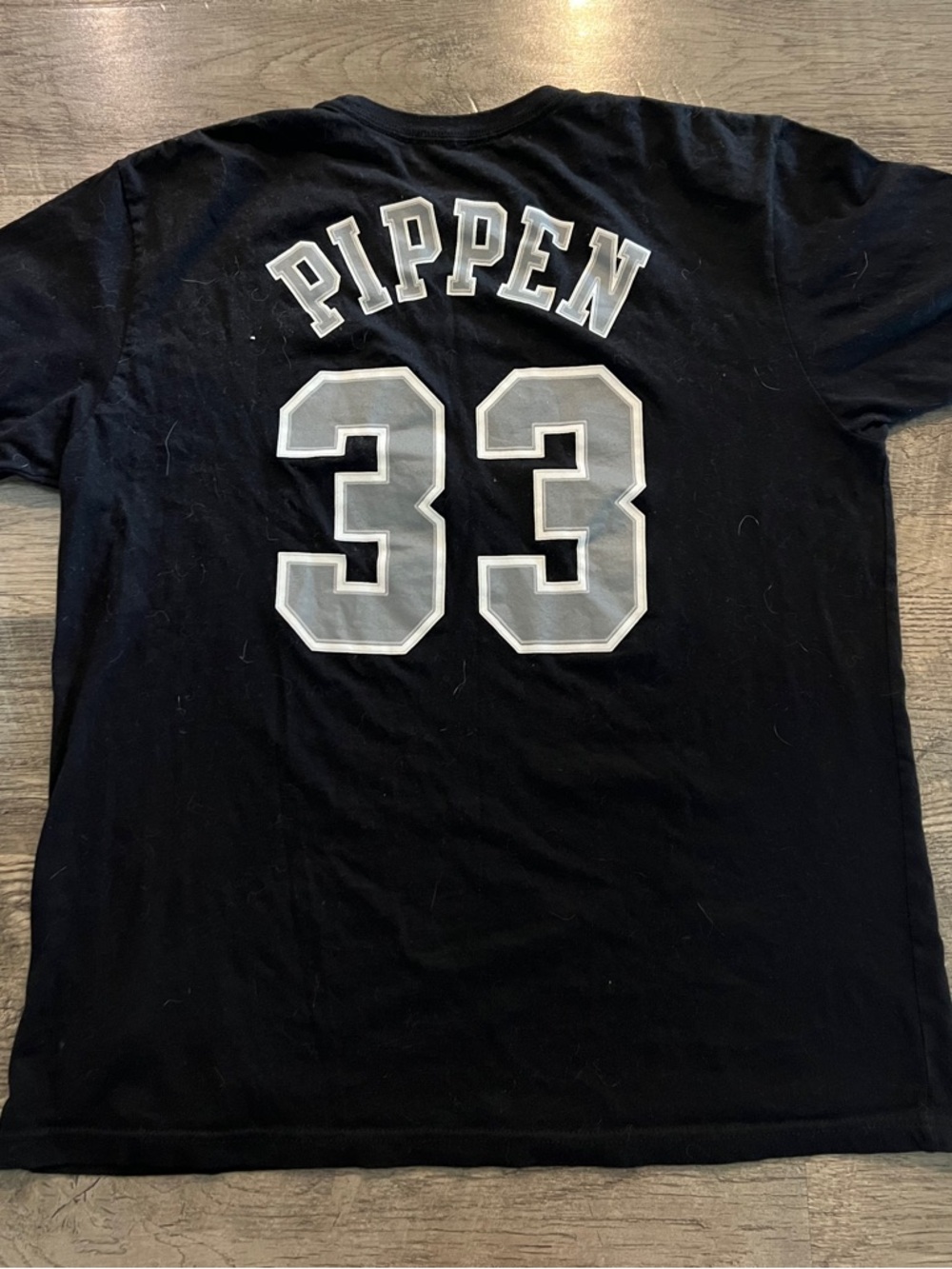 Mitchell & Ness Black 'Pippen 33' Back Graphic Tee